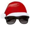 Unisex Novelty Red Christmas Santa Hat Xmas Festive Fancy Dress Glasses