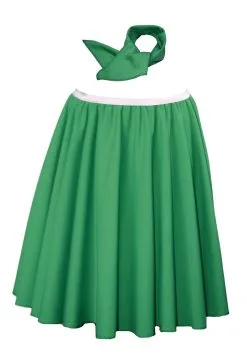 Ladies 22" Length Emerald Green Rock N Roll Skirt & Neck Tie St Patricks Day Fancy Dress 8 Ladies 22" Length Emerald Green Rock N Roll Skirt & Neck Tie St Patricks Day Fancy Dress -Halloween Shop 12cd87f1 dd00 4892 980a e890734cd7bf 00828.1676471265