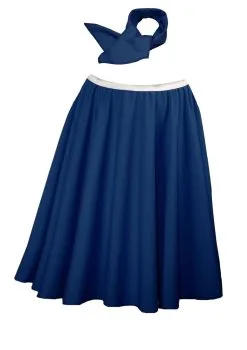 Ladies 22" Navy Blue Full Cirlcle Rock & Roll Skirt With Necktie 1960s Fancy Dress 5 Ladies 22" Navy Blue Full Cirlcle Rock & Roll Skirt With Necktie 1960s Fancy Dress -Halloween Shop 1477e023 1654 4bac a537 0220a8cecab5 42547.1458224742