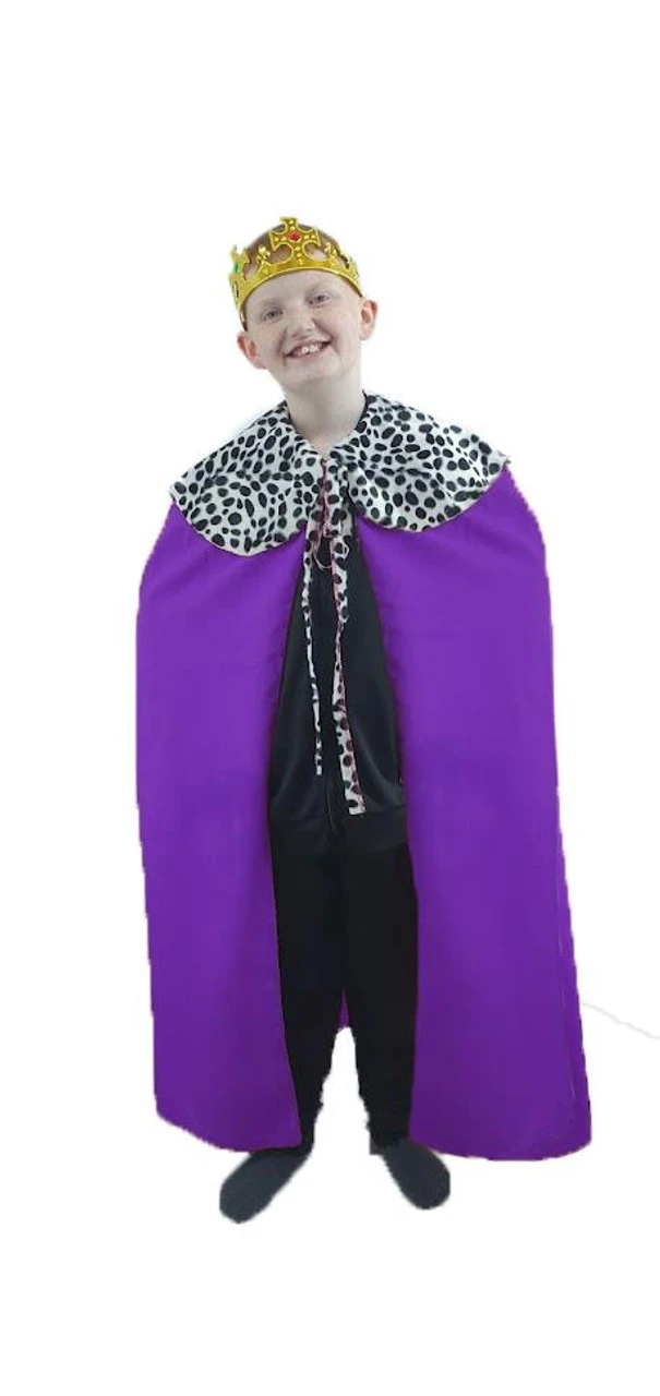 Children's Kings Cloak & Plastic Crown Nativity Wise Men Christmas Fancy Dress 10 Children's Kings Cloak & Plastic Crown Nativity Wise Men Christmas Fancy Dress - Image 10