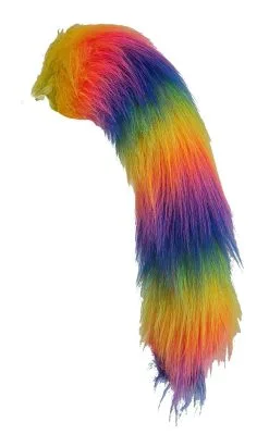 20" Or 30" Unisex Multicolored Rainbow Faux Fur Unicorn Tail LGBT Fancy Dress [2 Sizes] -Halloween Shop 22632119 a57c 4e05 a104 9edbaa1e2938 65579.1656681190