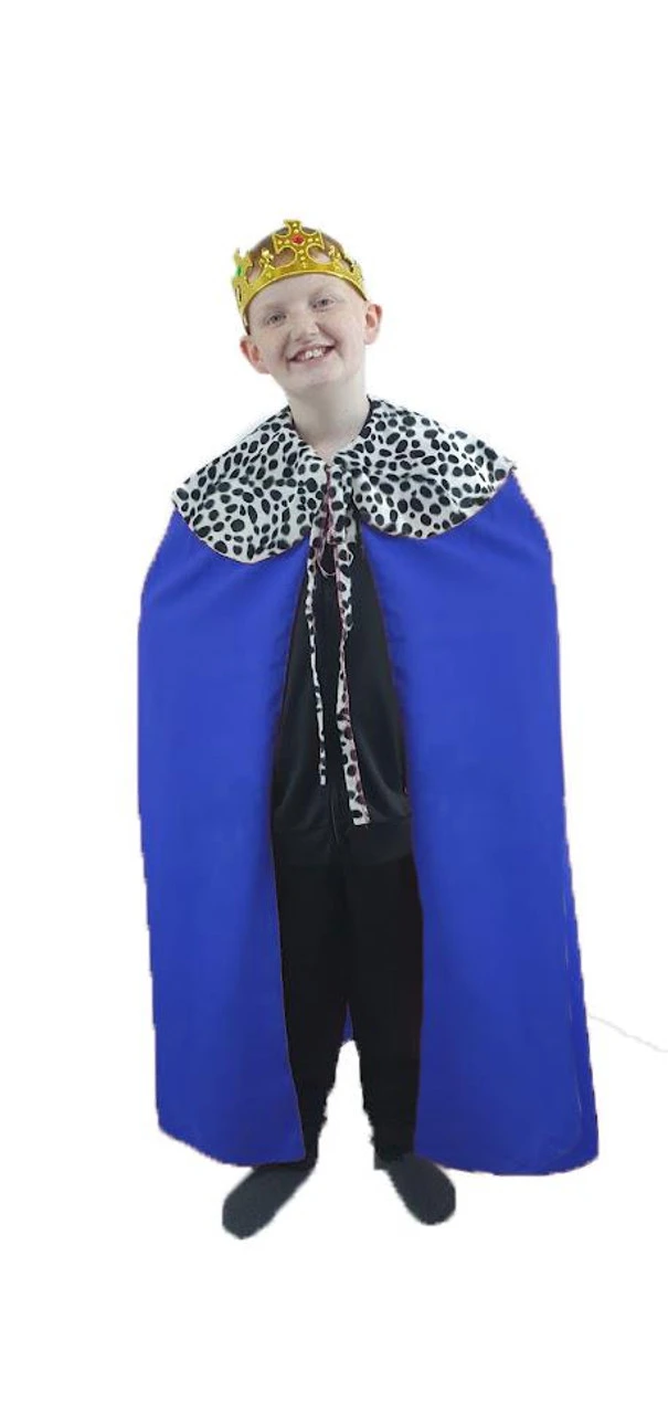 Children's Kings Cloak & Plastic Crown Nativity Wise Men Christmas Fancy Dress 7 Children's Kings Cloak & Plastic Crown Nativity Wise Men Christmas Fancy Dress - Image 7
