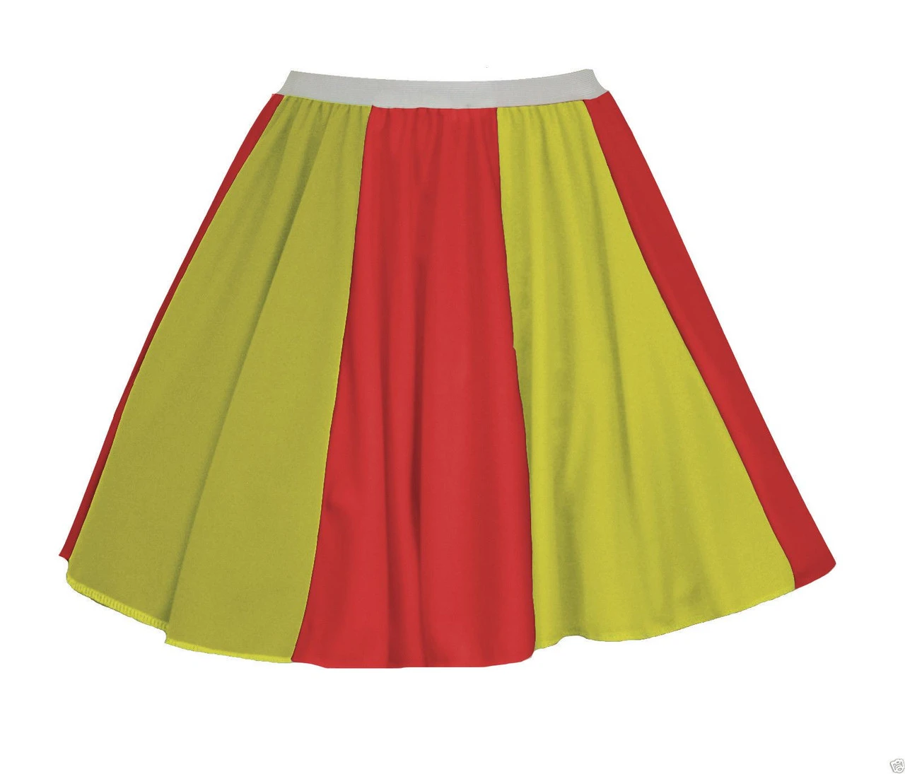 Womens Espania Spain Spanish National Flag Panel Skater Skirt Patriotic Supporters Fancy Dress 1 Womens Espania Spain Spanish National Flag Panel Skater Skirt Patriotic Supporters Fancy Dress