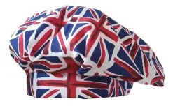 Adults Union Jack Flag GB UK King Charles Coronation United Kingdom Beret