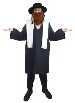 Adults Rabbi Preacher Religous Teacher Jewish Fancy Dress Costume [2 Sizes 4 Colours] -Halloween Shop 32b48a1c e92f 4e9a 9761 b39e3a5ef009 41745.1663925881