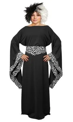 Adults Cruella Dalmation Dog Snatcher Dress & Wig Halloween World Book Day Fancy Dress Costume [2 Sizes] -Halloween Shop 3fe5fb81 8d3d 4e69 924e d5c327eea029 13085.1662117516