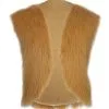 Adults Ginger Viking Faux Fur Waistcoat Caveman Fancy Dress