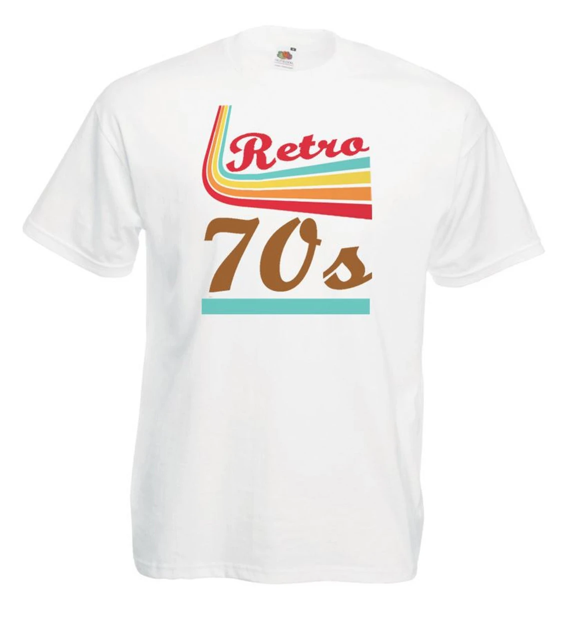 Mens White Retro 70's Dance Disco Fashion Hippy Vintage Printed T-Shirt 1 Mens White Retro 70's Dance Disco Fashion Hippy Vintage Printed T-Shirt