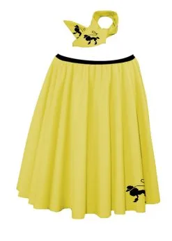 22" Length Poodle Skirt & Neck Tie 1950's Rock & Roll Fancy Dress [2 Sizes] -Halloween Shop 4cfaba1e 536d 44a8 a721 4ca9e41cf830 65766.1681810212