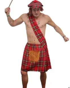 The Dragons Den Royal Stewart Scottish Tartan Red Kilt Fancy Dress Costume Set -Halloween Shop 4db83dd0 118a 4288 b884 c339b0c47533 43195.1563077866