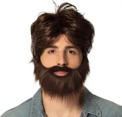 Hungover Alan Stag Night Party Comedy Movie T-Shirt Wig & Beard Fancy Dress -Halloween Shop 5000f61e 319c 4a67 bfb1 53fda8bf309e 58893.1654776891