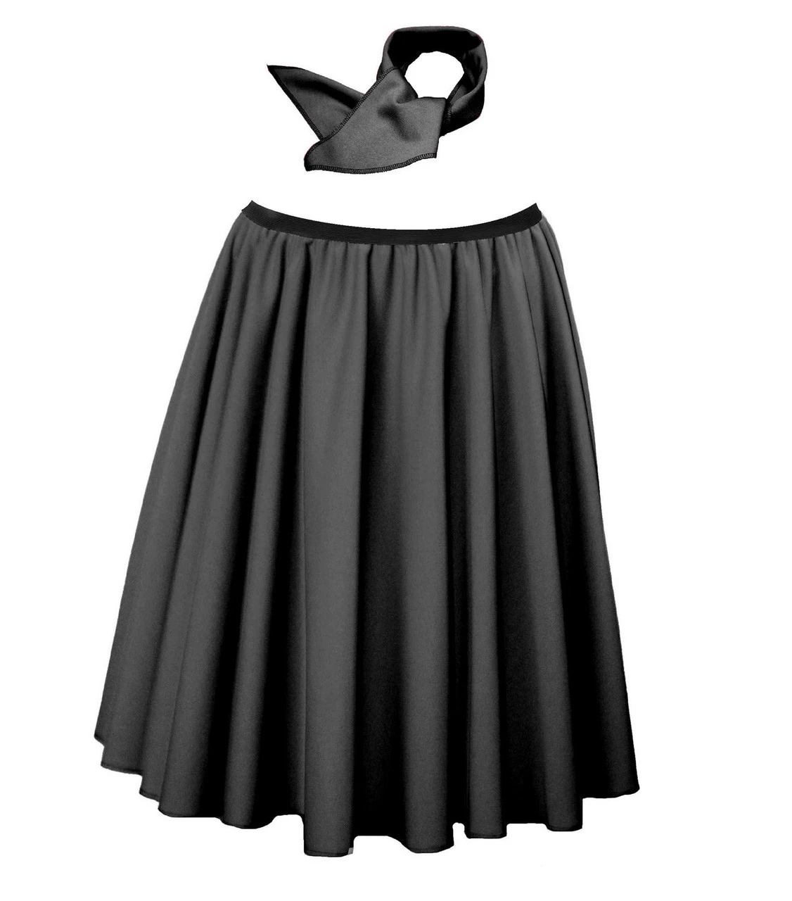 Adults 22" Polka Dot Spot Rockerbilly Rock N Roll Skirt & Neck Scarf 1950s Fancy Dress 18 Adults 22" Polka Dot Spot Rockerbilly Rock N Roll Skirt & Neck Scarf 1950s Fancy Dress - Image 18