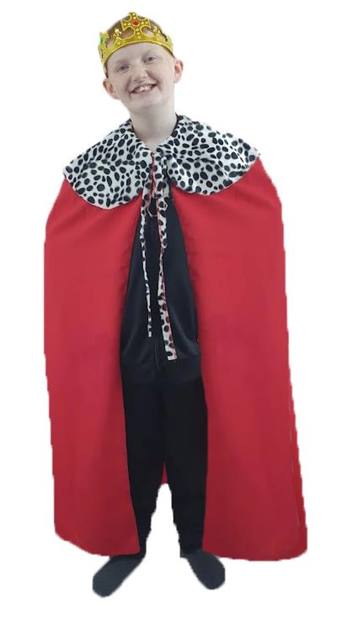 Children's Kings Cloak & Plastic Crown Nativity Wise Men Christmas Fancy Dress 13 Children's Kings Cloak & Plastic Crown Nativity Wise Men Christmas Fancy Dress - Image 13