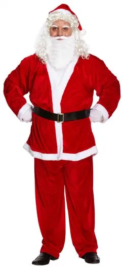 Adults XXL Santa Suit Fancy Dress Costume Father Christmas St Nicholas 5 Piece Set