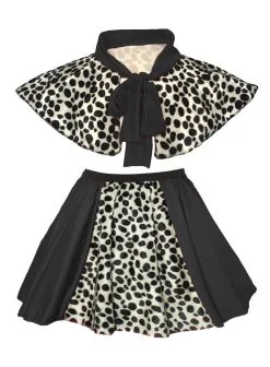 Adults Cruella Deville Dalmation Dog Snatcher Deville 15" Panel Skater Skirt & Shawl Fancy Dress -Halloween Shop 65da3c1c b6ea 4897 ab0e 21a684ca379a 34472.1627644347