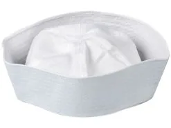 Sailor Hat Nautical Marine White Doughboy Fancy Dress