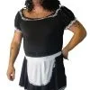 Mens Funny French Maid Stag Night Party Fancy Dress Male Costume