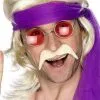 Smiffys Moustache Seventies Blonde White