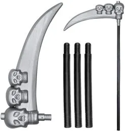 Grim Reaper Scythe Death Halloween Handheld Fancy Dress Costume Prop [103cm]