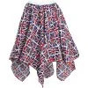 Childs Kids Childrens GB Great Britian Union Jack Union Flag Handkerchief Skirt King Charles Coronation Jubilee Fancy Dress Skirt
