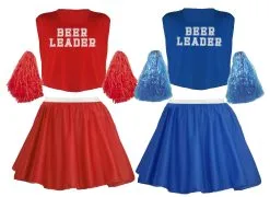 Mens Funny Cheerleader Beer Leader Stag Party Stag Night Fancy Dress Costume
