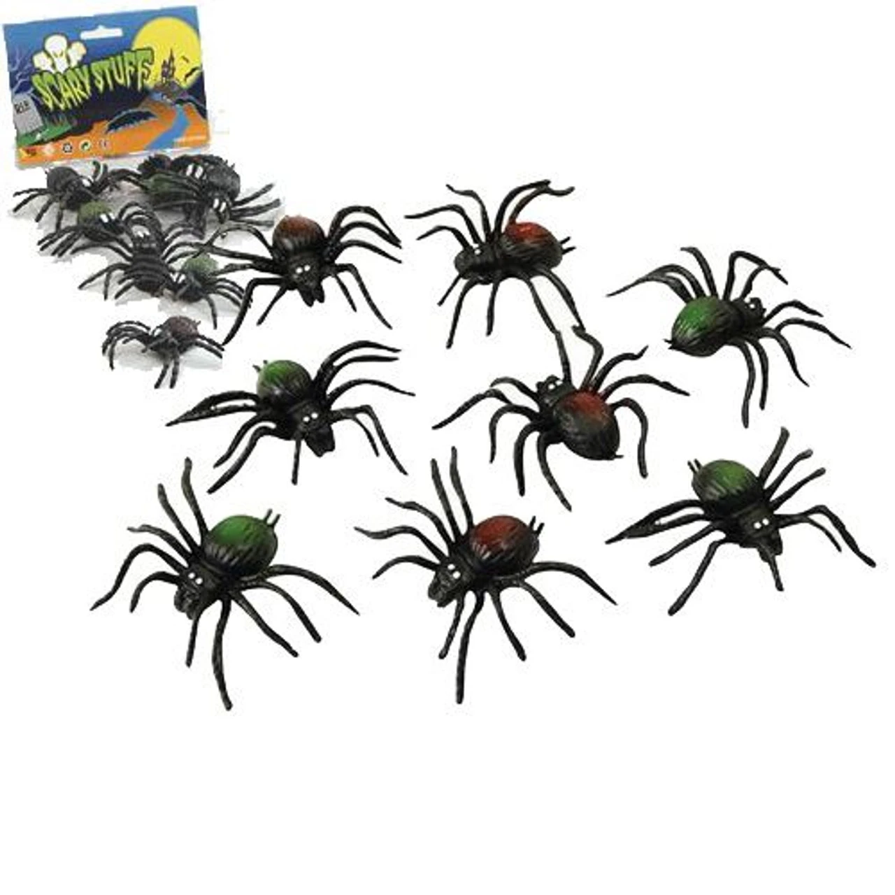 Spiders Pack Of 8 Scary Creatures Halloween Toy Prop Accessorize 1 Spiders Pack Of 8 Scary Creatures Halloween Toy Prop Accessorize