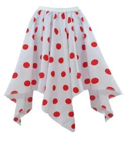 Adults Red Nose Day Charity Fundraising White With Red Polka Dot Handkerchief Skirt -Halloween Shop 98c4c5fa 09dd 442c 933f b5a7c40adfe0 22566.1659697527