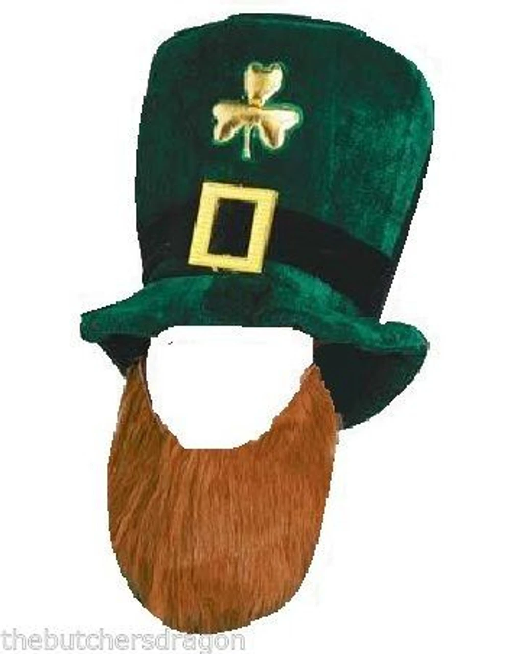 Irish Leprechaun Hat & Beard 1 Irish Leprechaun Hat & Beard