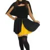 Adults Bat Babe Skirt & Cape Comic Superhero Fancy Dress Costume [2 Sizes]