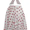 Ladies 22" White & Red Polka Dot Rock & Roll Skirt & Necktie Fancy Dress