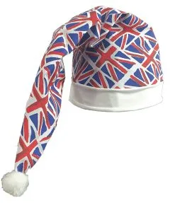 Great Britian GB King Charles Coronation Union Flag Union Jack Wee Willy Winky Novelty Hat Fancy Dress