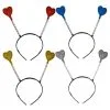 Adults Childs Coloured Glitter Heart Head Boppers Fancy Dress Accessory
