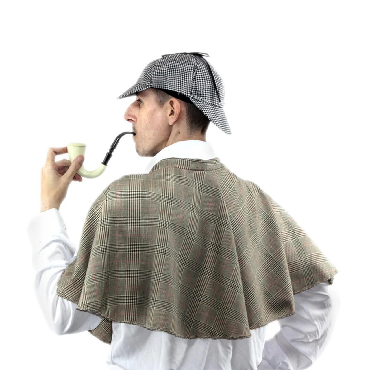 Adults Sherlock Holmes Victorian Detective Investigator Fancy Dress 3pc Set 3 Adults Sherlock Holmes Victorian Detective Investigator Fancy Dress 3pc Set - Image 3