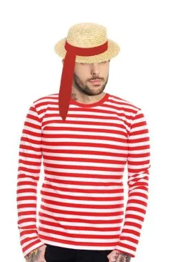 Adults Unisex Venetian Gondolier Kit Italian Fancy Dress Venice Gondola Costume -Halloween Shop apiajluzm 58151.1507724008