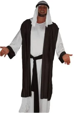 Adults Deluxe Grey Arab Wise Man Costume Christmas Nativity Shiek Fancy Dress