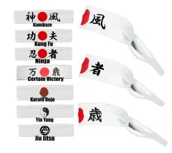 Olympian Mixed Martial Arts Japanese Chinese Brazilian Combat Fighting Headbands