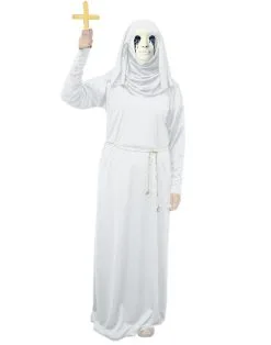 Ladies White Scary Mary American Horror Story Halloween Fancy Dress Costume