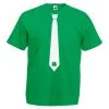 Mens Ireland Kelly Green Irish Four Leaf Clover Paddys Day Tie T-Shirt