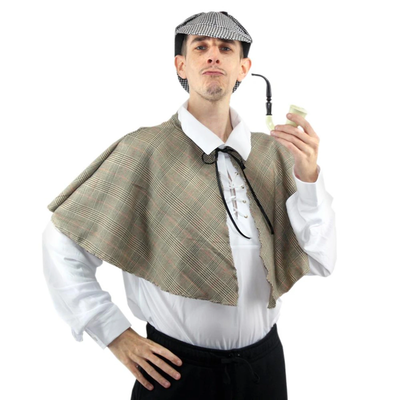 Adults Sherlock Holmes Victorian Detective Investigator Fancy Dress 3pc Set 1 Adults Sherlock Holmes Victorian Detective Investigator Fancy Dress 3pc Set