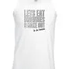 Unisex White Let's Eat Brownies & Make Out Vest Valentine's Romance