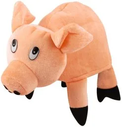Plush Adults Pig /Pigglet Funny Farmyard Animal Fancy Dress Hat Accessory