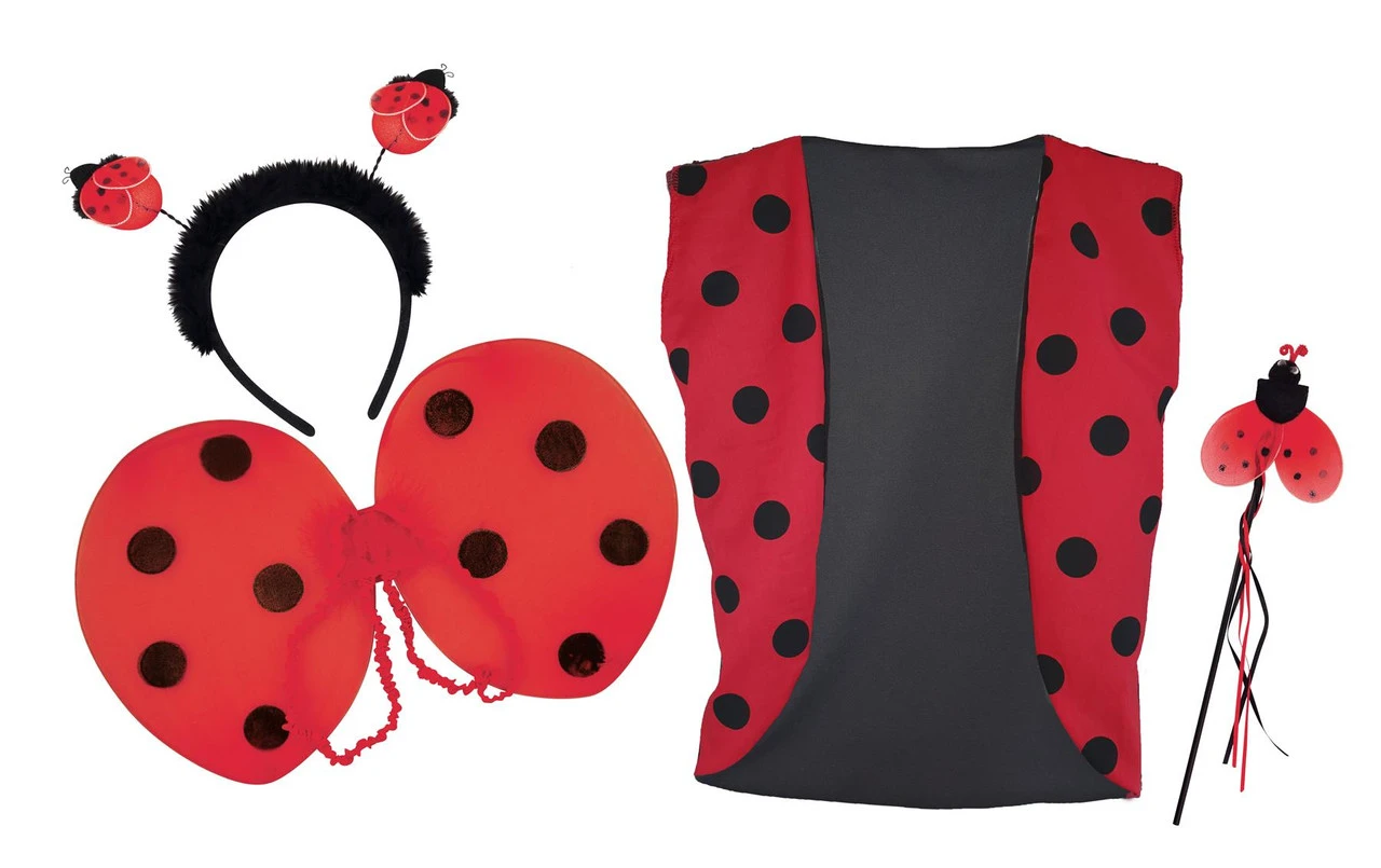 Childs Insect Ladybird Lady Bug Waistcoat & 3 Piece Wing Set Fancy Dress 8 Childs Insect Ladybird Lady Bug Waistcoat & 3 Piece Wing Set Fancy Dress - Image 8
