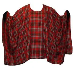 Mens PolyViscose Tartan Poncho / Shawl Robert Burns Night Fancy Dress