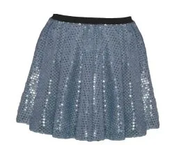 Ladies 15" Coloured Sequin Disco Fancy Dress Dance Diva Skater Skirt -Halloween Shop apin6dsvo 49636.1579784056