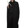 Mens Jack The Ripper Halloween Cloak & Accessories Fancy Dress - Top Hat / Cape / Gloves