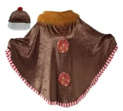 Deluxe Velveteen Festive Christmas Poncho / Shawls With Long Hair Faux Fur 5 Styles -Halloween Shop apiovzvy2 61884.1606300097