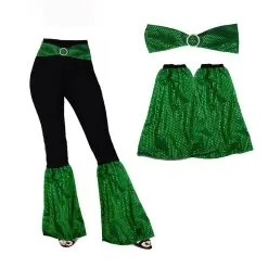 1960 70s Sequin Flares Covers & Belt Disco Soul Funk Dance Fancy Dress Set -Halloween Shop apioygjfn 72166.1642776863