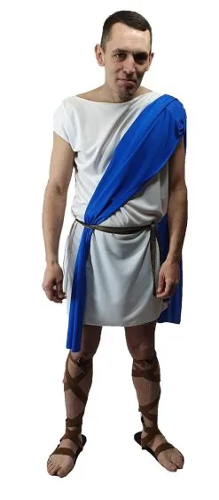 Adult Mens Roman Greek Pleb Plebeian Toga Tabard & Sash Historical Fancy Dress Costume 12 Adult Mens Roman Greek Pleb Plebeian Toga Tabard & Sash Historical Fancy Dress Costume -Halloween Shop apiqjzbuc 05070.1620416471