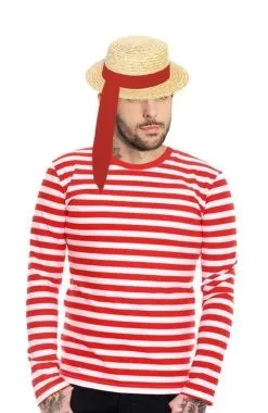 Adults Unisex Venetian Gondolier Kit Italian Fancy Dress Venice Gondola Costume -Halloween Shop apirth9pq 21795.1507724011