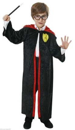 Henbrandt Childrens Wizard Boy Fancy Dress Kids Magician Costume